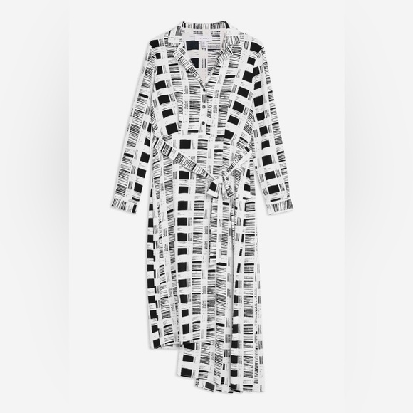 Topshop (US6) asymmetric printed midi dress - Picture 1 of 9